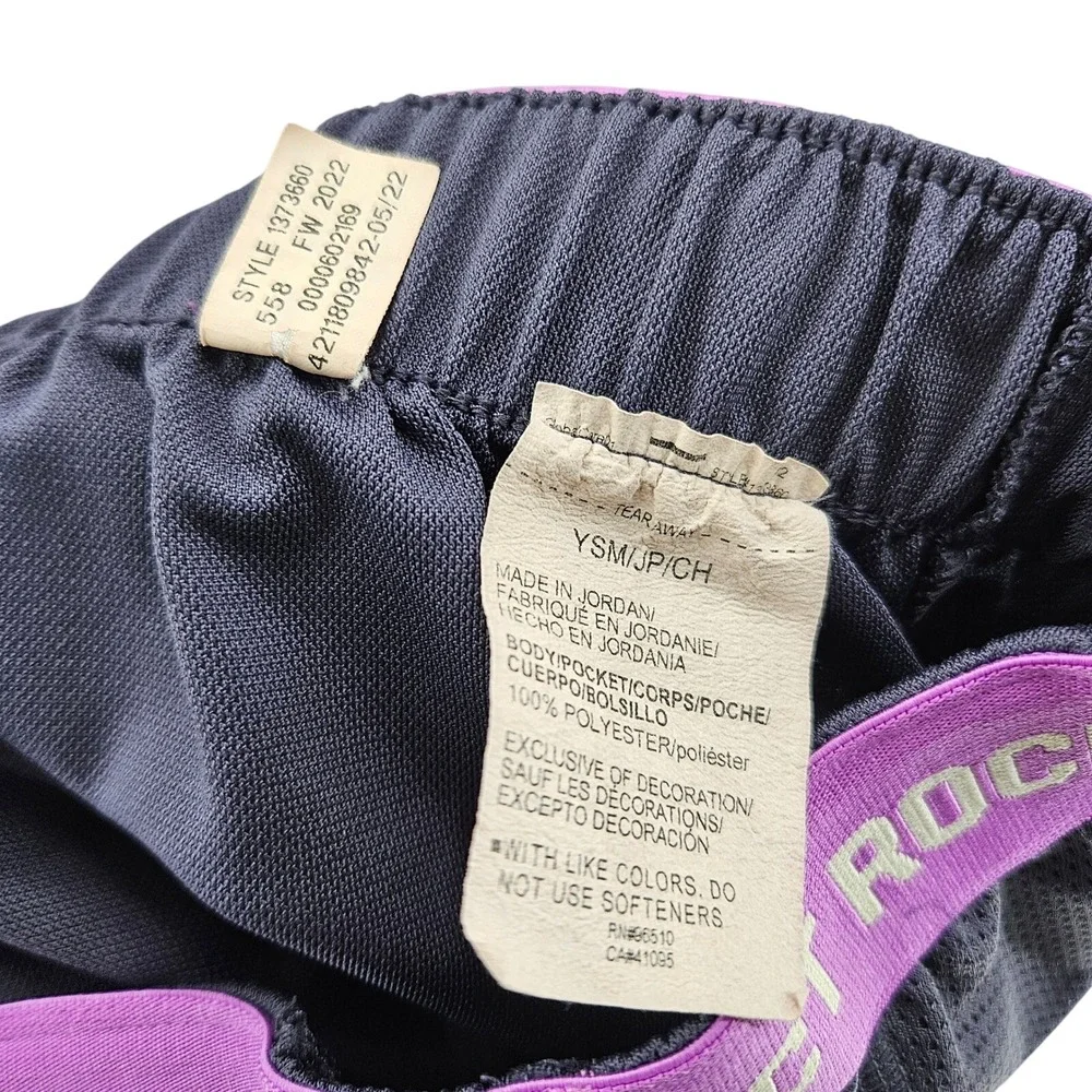 Under Armour Project Rock Kids YSM JP CH Loose Fit Athletic Shorts‎ Purple EUC